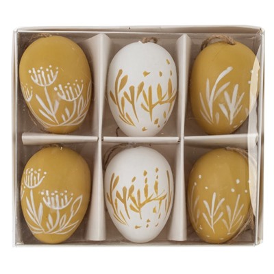 GAEM Набор из 6-ти изделий декоративных подвесных "Яйцо" (3,5*5,5), L15 W13 H5 см