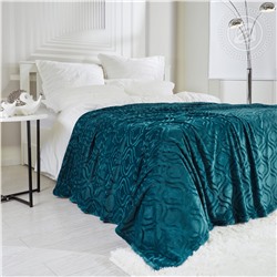 Плед флисовый Узор индиго Арт Дизайн