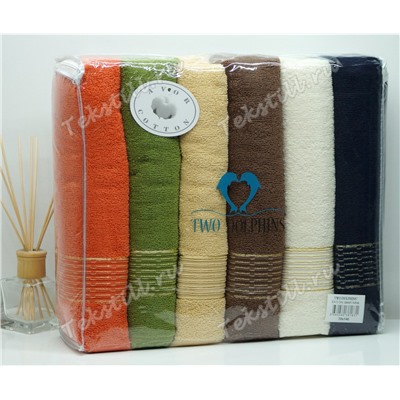 Махровые Банные Полотенца 70x140 см. 6 шт/уп. EA13 Dry Adras - TWO DOLPHINS