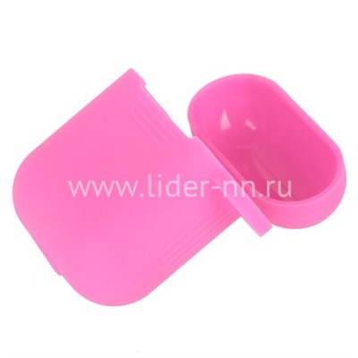 Чехол для наушников EarPods силиконовый (розовый)