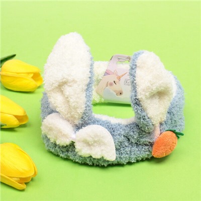 Повязка на голову "Little bunny- Lucky", микс 4 цвета, 20*6 см (подвес Единорожек)