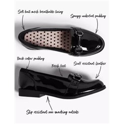 Kids Patent Leather Slip On Loafers (13 Small - 7 Large)