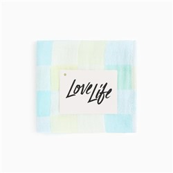 Полотенце LoveLife «Клеточки», цв. голубой, 26*50 см, 100% хлопок,
