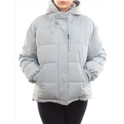 H24-088 GRAY/LT. BLUE Куртка демисезонная женская (120 гр. холлофайбер)