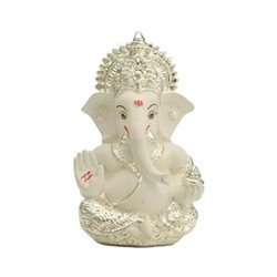 Посеребренная статуэтка Ганеши, Ganesha Silver Plated Statue, произв. Collectible India