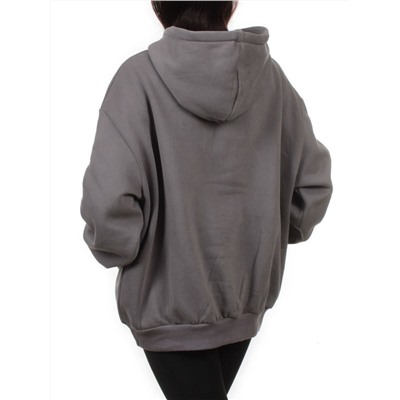 2622 GRAY Толстовка женская (85% хлопок, 10% полиэстер, 5% спандекс)