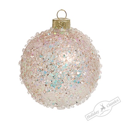 Шар "Искорки" хамелеон (стекло прозрачное) 8 см