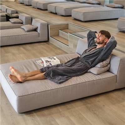 Халат махровый LoveLife "Comfort" цвет серый, размер 56-58 (L) 100% хлопок, 330 гр/м2