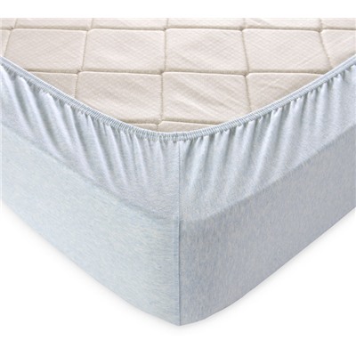 Простыня на резинке Васильковый меланж Текс-Дизайн