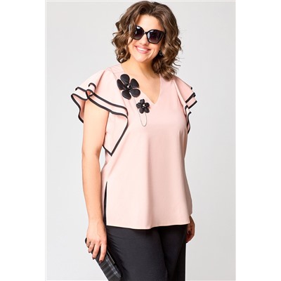 Блуза EVA GRANT 7250-1 пудра