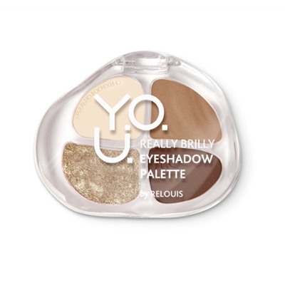 RELOUIS Y.O.U. Палетка теней для век Really Brilly тон:02 Platinum