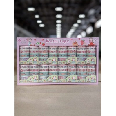 Набор декоративного скотча 10 шт. "Food stories", bunny, шоу-бокс 8 шт.