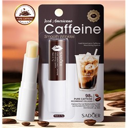 Питательный бальзам для губ с кофеином SADOER, 2,7 гр