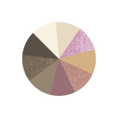 MONIC BEAUTY Тени для век 9 цв Liberty 04 Essential Nude