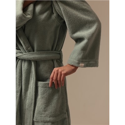 Халат махровый женский SL HOME: Basic "Аззура", размер XL, 100% хлопок, 420 г/м2
