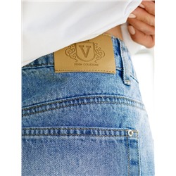 Шорты из эластичного денима