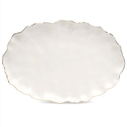 БЛЮДО ОВАЛЬНОЕ LEFARD "CHARM" 30,5*21*3 СМ (С ЗОЛОТОЙ ЛИНИЕЙ)