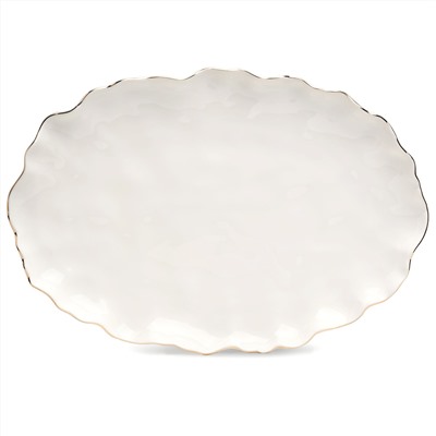 БЛЮДО ОВАЛЬНОЕ LEFARD "CHARM" 30,5*21*3 СМ (С ЗОЛОТОЙ ЛИНИЕЙ)