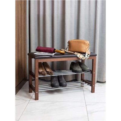 Банкетка деревянная SR-0628
                        темный орех / коричнев