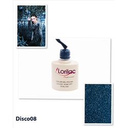 Гель лак Lorilac Professional Disco (светоотражающий) № 8 10 ml