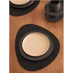 Набор из двух тарелок темно-серого цвета из коллекции Essential, 25 см