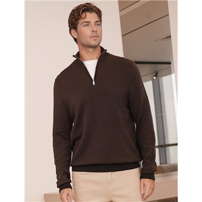 Джемпер жаккардовой вязки из пряжи двух оттенков