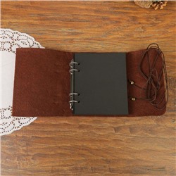 Фотоальбом на кольцах 30 листов «Сердечко», войлок, 19×17.5 см