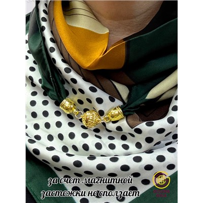 Платок на шею с украшением шелковый Арт 2530/12