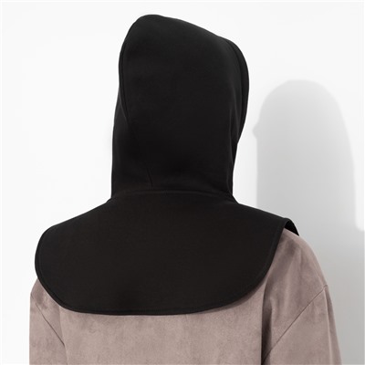 Капор-капюшон из хлопка, Слишком модно не бывает (чёрный)