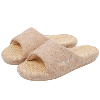 Slippers, footwear indoor, non-slip mute cloth, cotton and linen