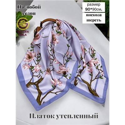 Платок утепленный Сакура цвет 3040/3 (сиреневый)