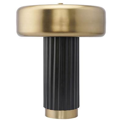 Лампа настольная Stone, Ø27х35 см, черная/золотистая