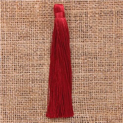 KIS001-06 Кисточка из ниток 12см, цвет Бордовый