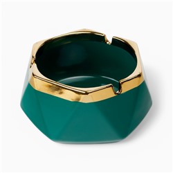 Пепельница для дома «Ривей», для сигарет и стиков, 10×5 см, бирюзовая