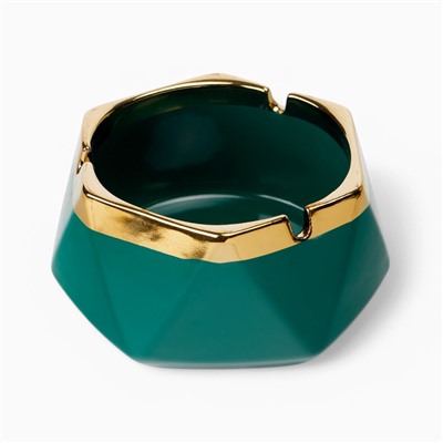 Пепельница для дома «Ривей», для сигарет и стиков, 10×5 см, бирюзовая