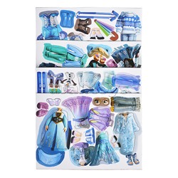 Развивающая игра на магнитах. Одень принцессу. 58 предметов одежды.