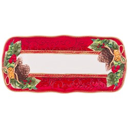 БЛЮДО LEFARD "ШИШКИ" ПРЯМОУГОЛЬНОЕ 35*16,5*2,5 СМ (КОР=12ШТ.)