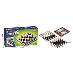 Игра настольная 3 в 1 Шахматы+Нарды+Шашки, 24*24 см