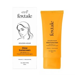 Солнцезащитный крем SPF 50 PA++++ (50 мл), Glow Sunscreen SPF 50 PA++++, произв. Foxtale