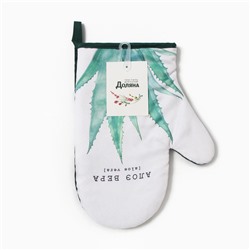 Варежка - прихватка «Доляна. Алоэ вера», 20×27 см