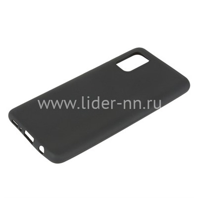 Задняя панель для Samsung Galaxy  A41 Силикон матовый (черная)