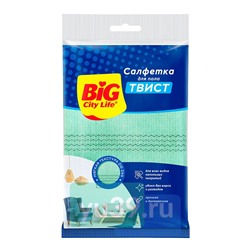 Салфетка для пола BiG City Твист вискозная, 1 шт.