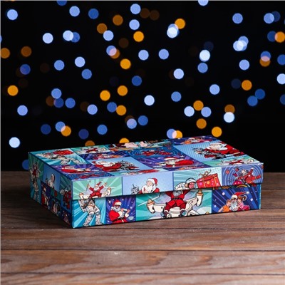 Подарочная коробка «Pop-art: Новогодний-2», 26×16×6 см