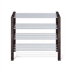 Полка для обуви Альберо SHT-SR9-4
                        венге / алюм.металлик