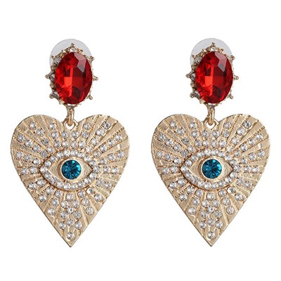 1G0378 Серьги От Сглаза, 55х30х10мм
