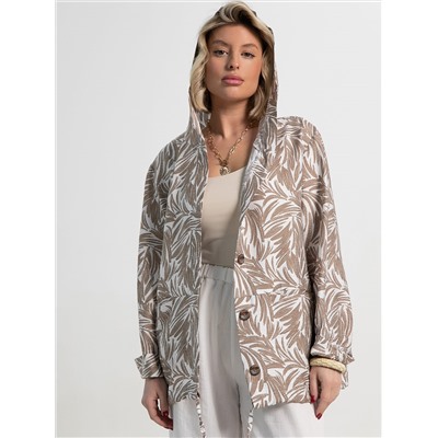 Пыльник Летний день (бело-коричневый) Б15152-8М