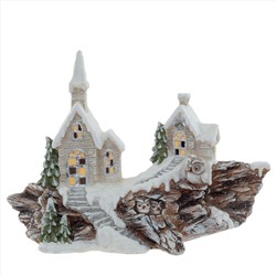 Фигурка декоративная "Домик" (подсветка, 3xAAA), L66 W23 H48 см