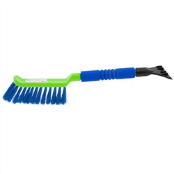 Щетка-сметка для снега со скребком, мягкая рукоятка, 425 мм Сибртех