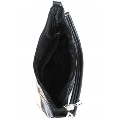 Сумка женская искусственная кожа GT-L 63059-1017-F-1,  1отд+карм/пер,  плечевой ремень,  черн/корич 263742