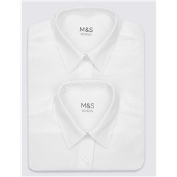 2pk Girls' Non-Iron School Blouses (2-16 Yrs)
